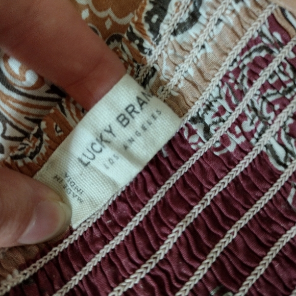 NWOT Lucky Brand Tiered Midi Dress - Picture 3 of 4